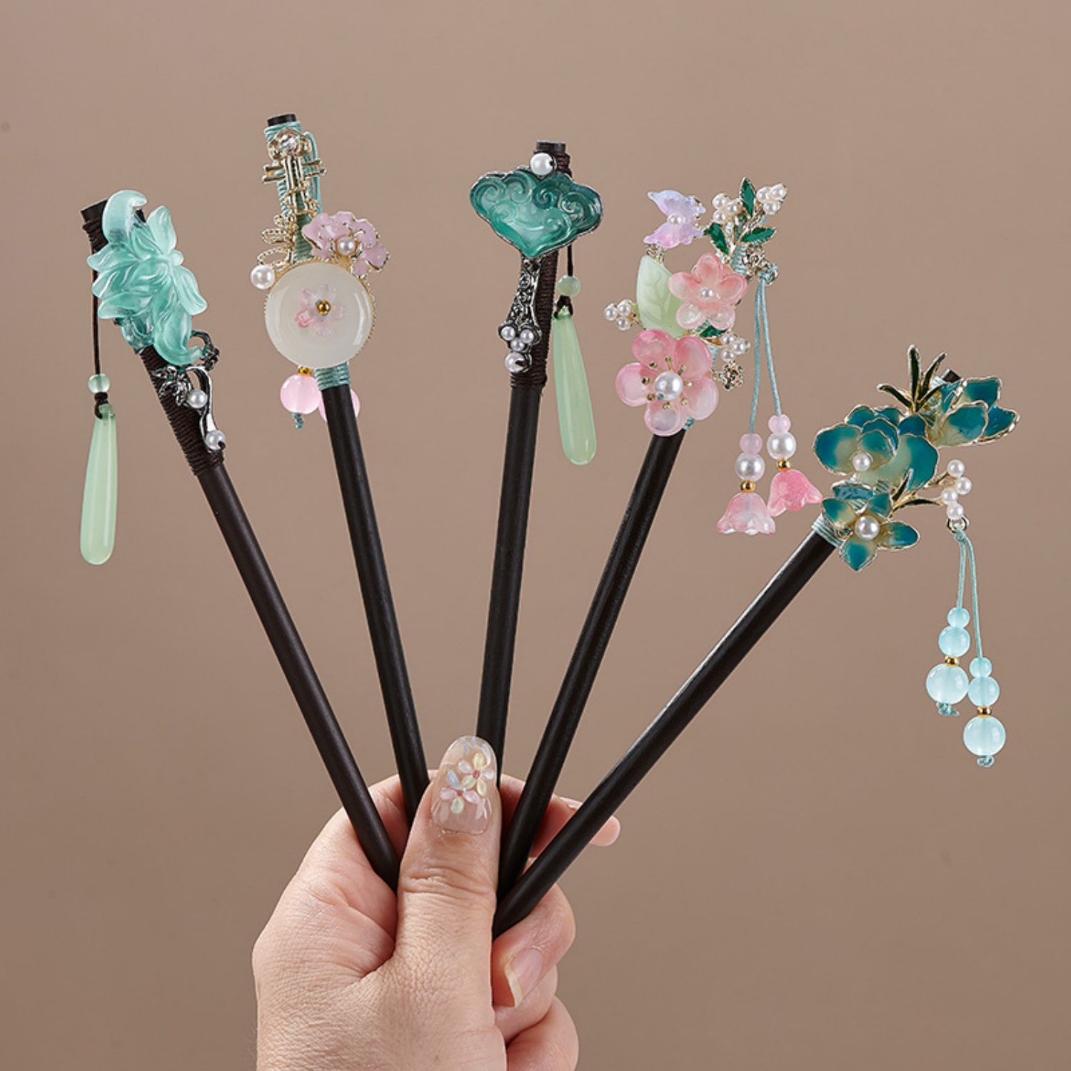 Supply Florist - Vintage çiçek saç tokası kadınlar için