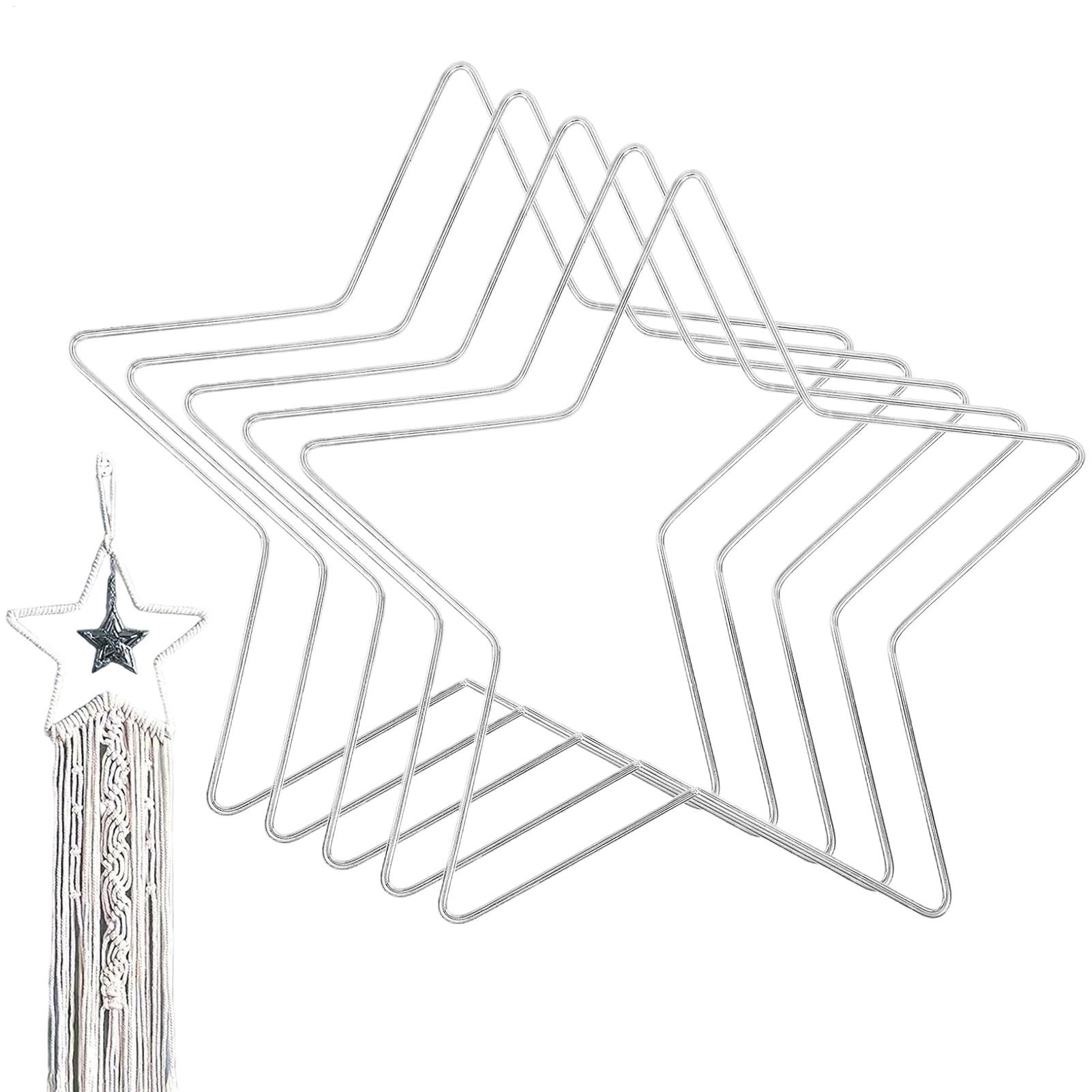 Wreath Form Wire - Tel Çelenk Çerçeveleri 5 parçalı Yıldız
