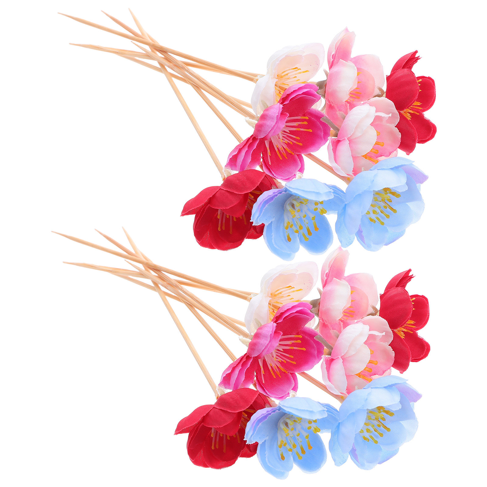 100 Adet Zarif Çiçekli Meyve K - Floral Picks Wood incelemesi ve fiyatı