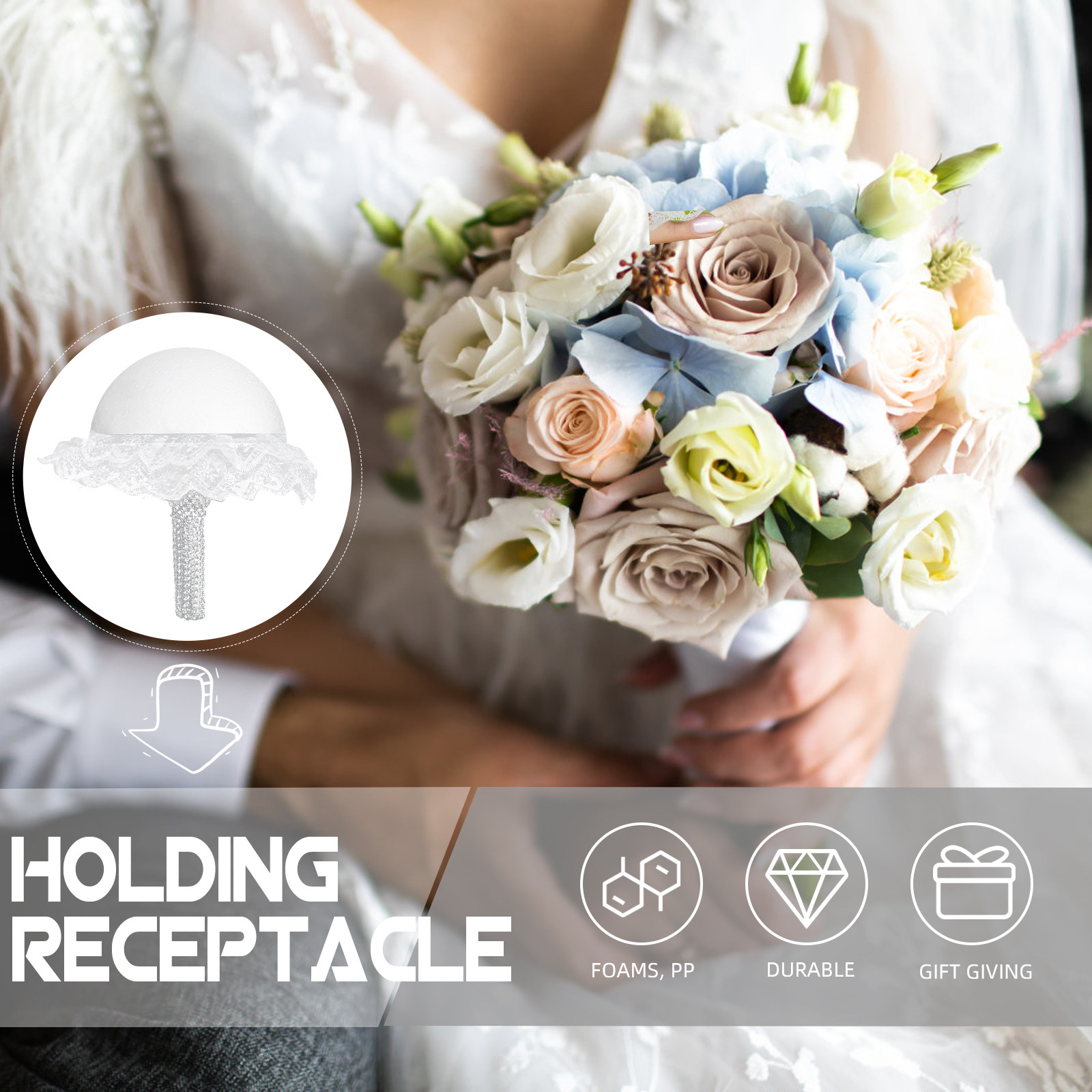 Gelin Buketi Tutucu Düğün Çiçe - Bouquet Holder Foam incelemesi ve fiyatı
