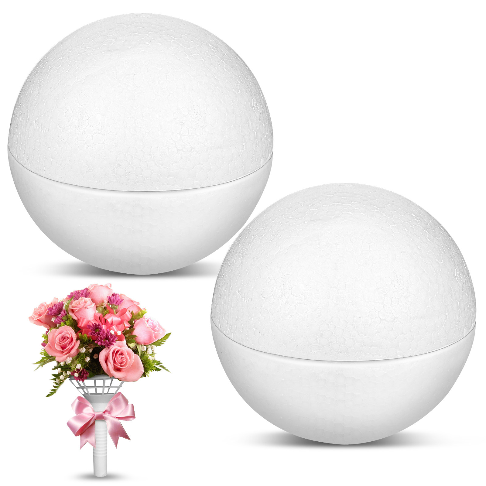 4 Adet Beyaz Köpük Yarım Daire - Bouquet Holder Foam incelemesi ve fiyatı