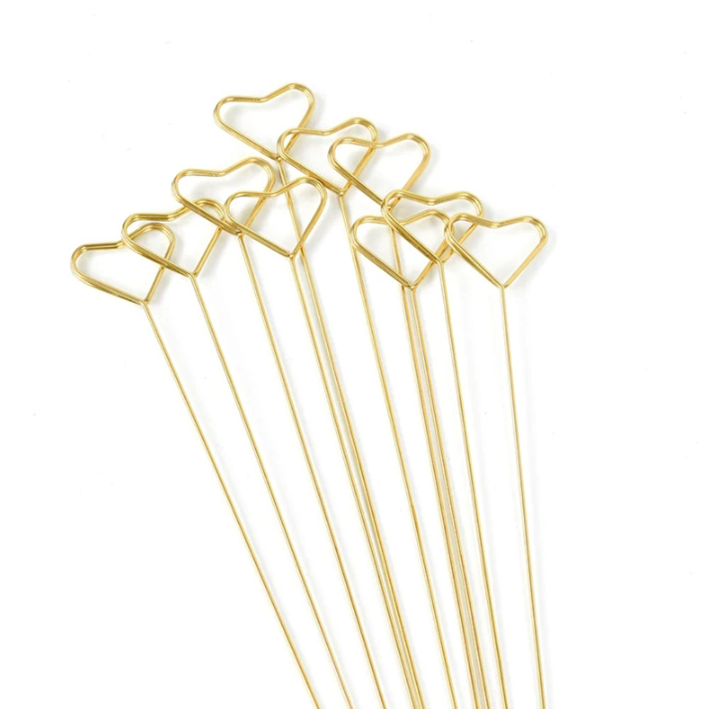 Altın Metal Çiçek Not Çubuklar - Floral Picks Wood incelemesi ve fiyatı